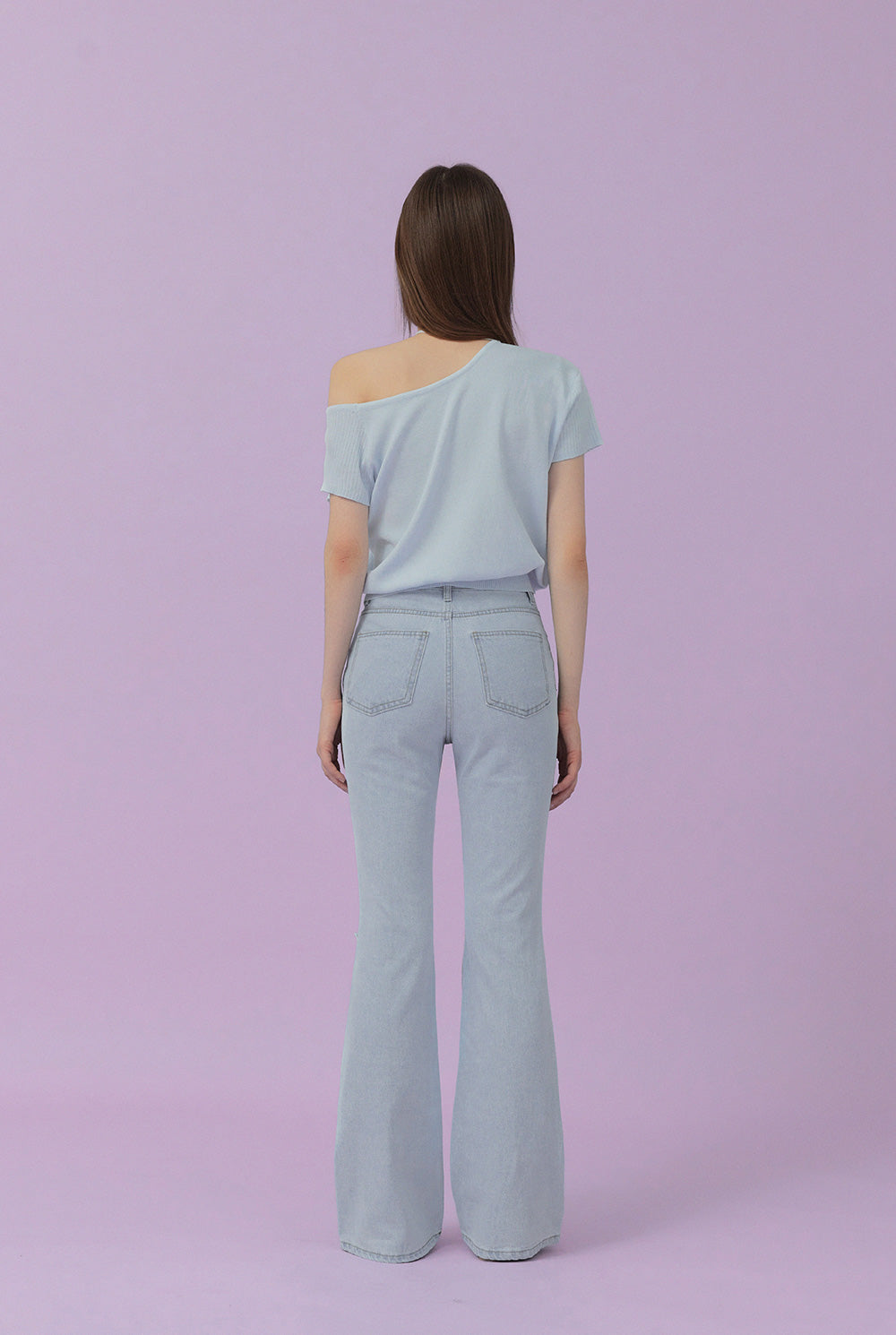 Waven Strap Half-Off Knit
