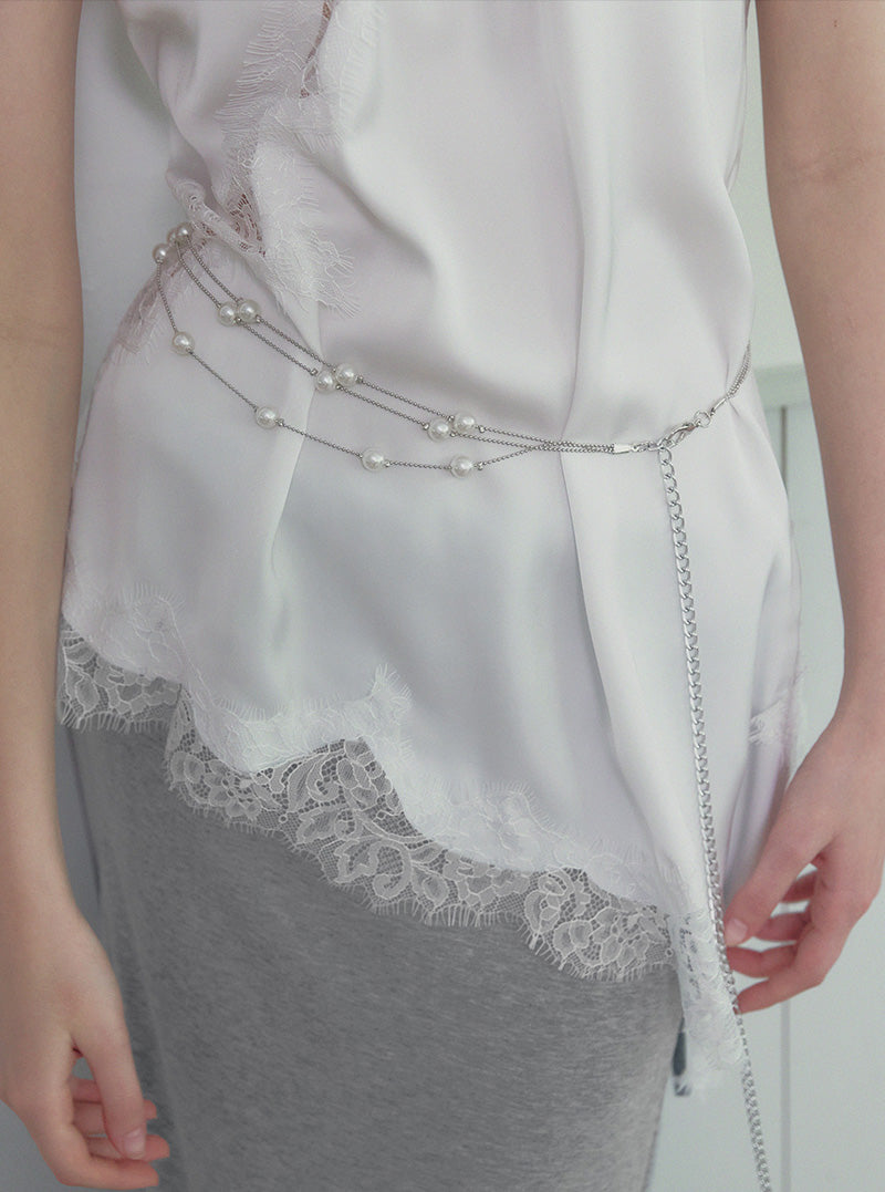 Comit pearl double chain belt