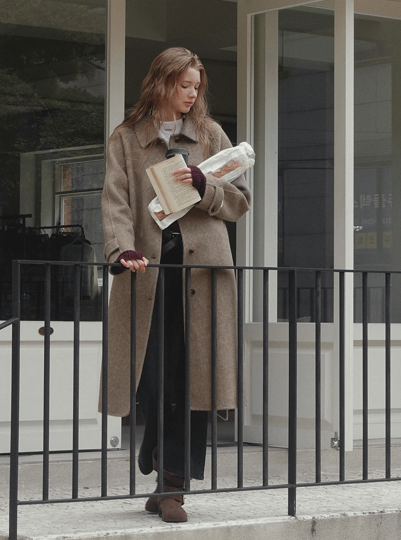 Poiden balmacaan handmade long coat (strap set)