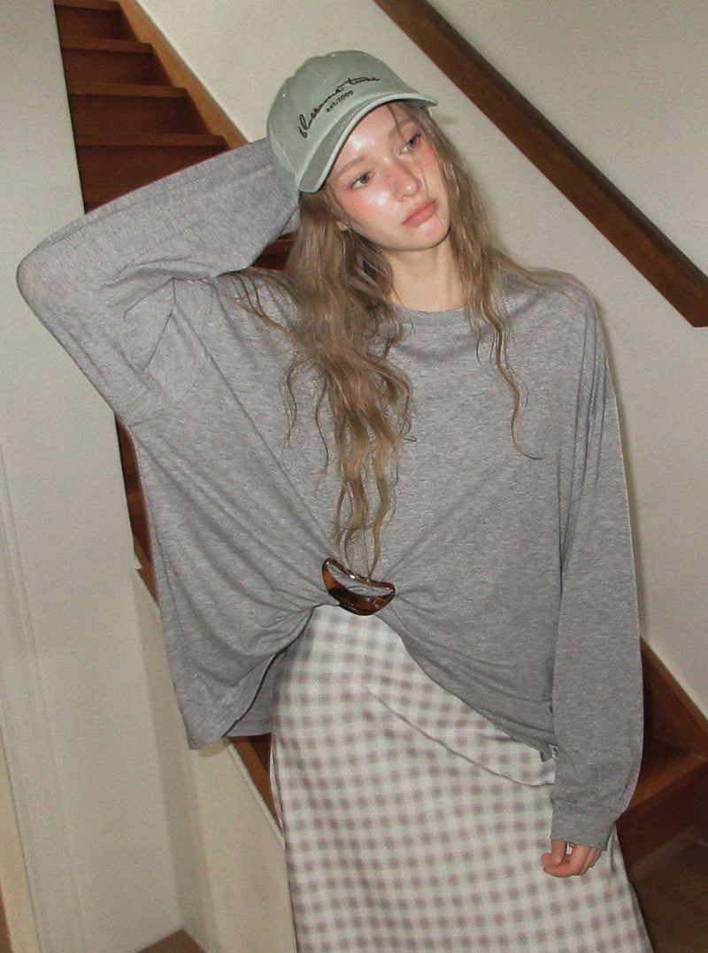 Forel modal oversized long sleeve T-shirt