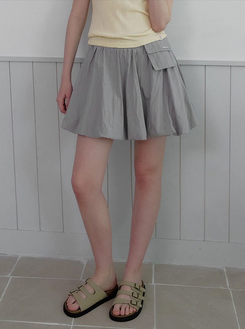 Riin pocket balloon mini skirt