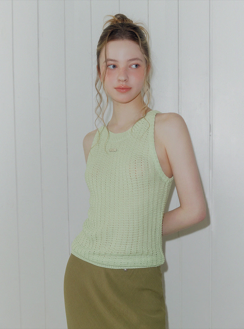 Uff halter neck knit sleeveless