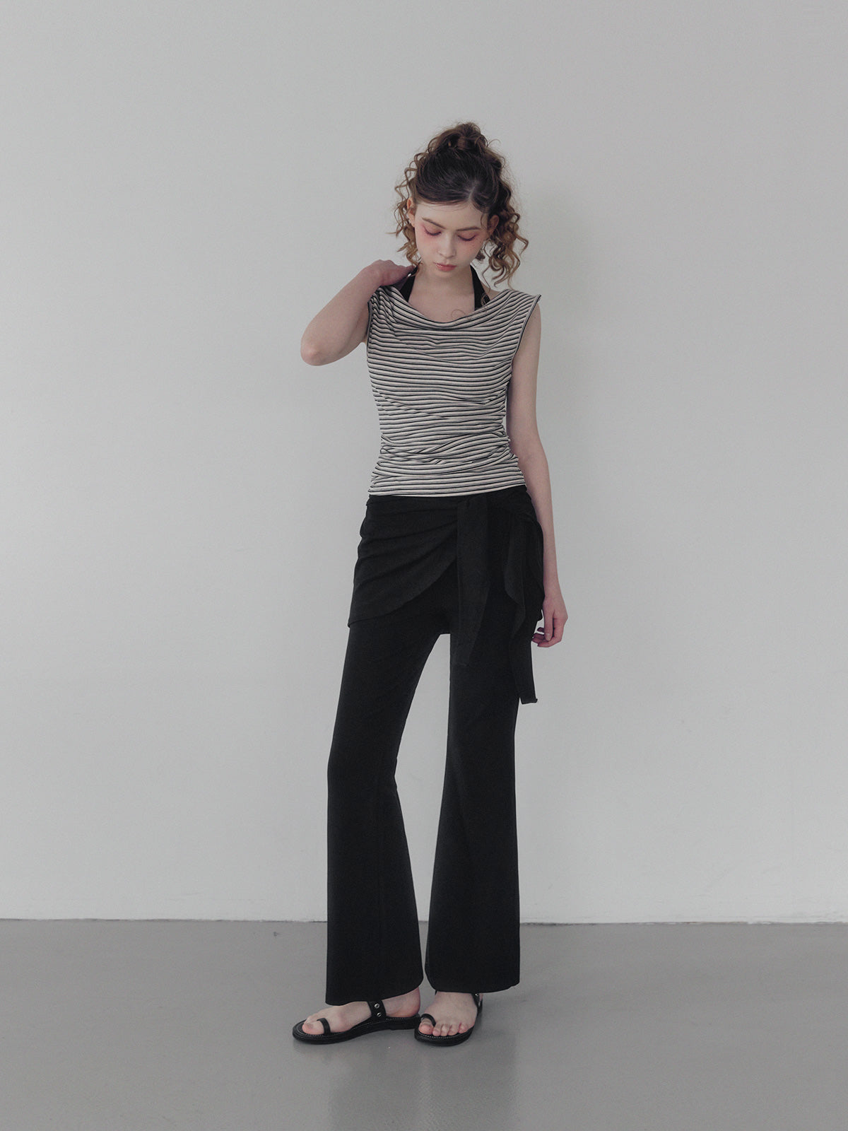 Nutz Layered Wrap Skirt Pants