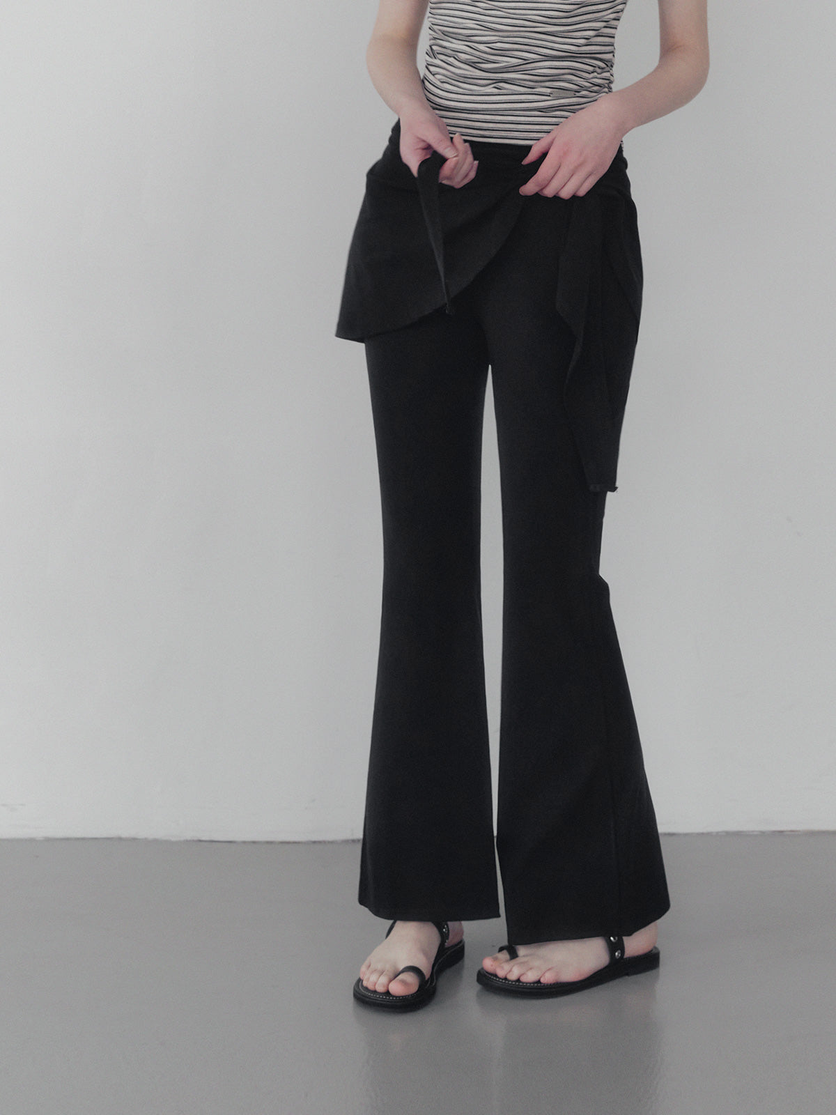 Nutz Layered Wrap Skirt Pants