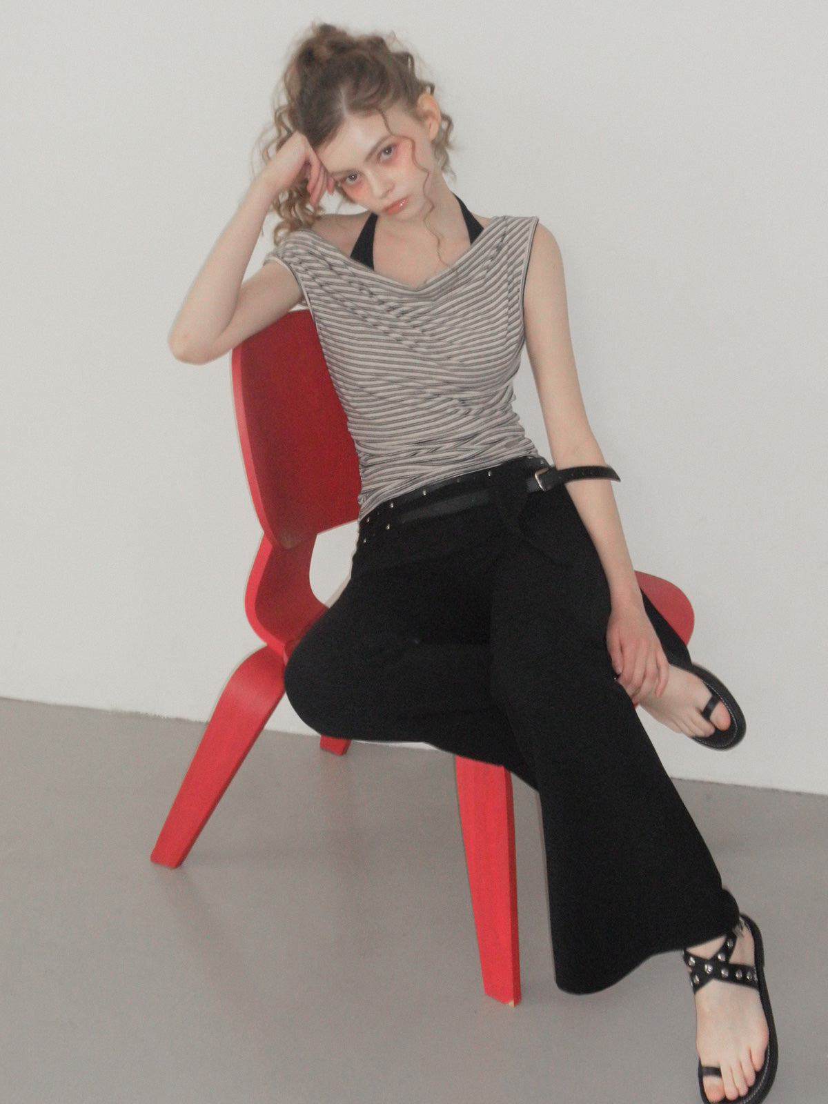 Edlen Halter Layered T-Shirt