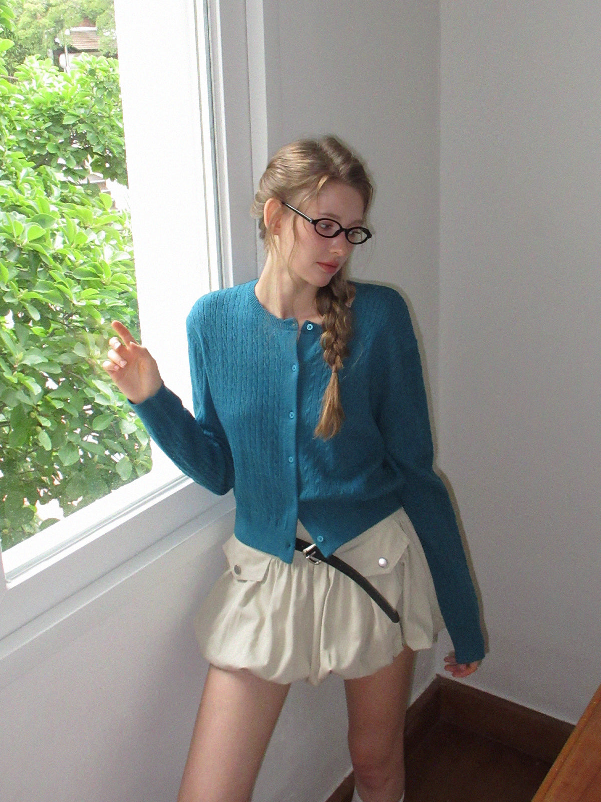 Oar Cable Knit Cardigan