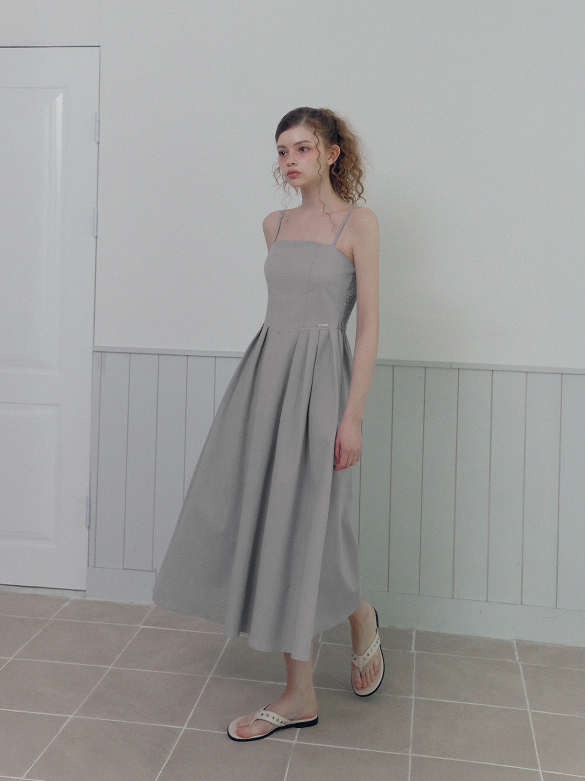 Hats Pintuck Sleeveless Dress