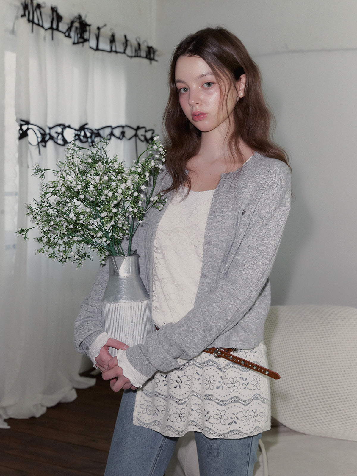 Oar Cable Knit Cardigan