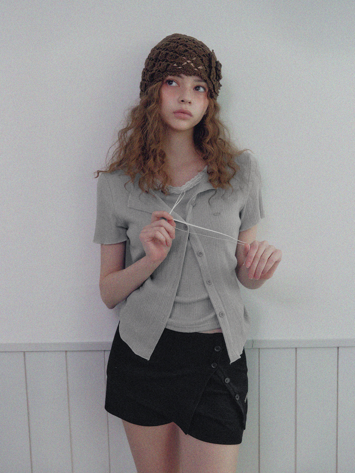 Poiner Layered Ribbed Short-Sleeve T-Shirt