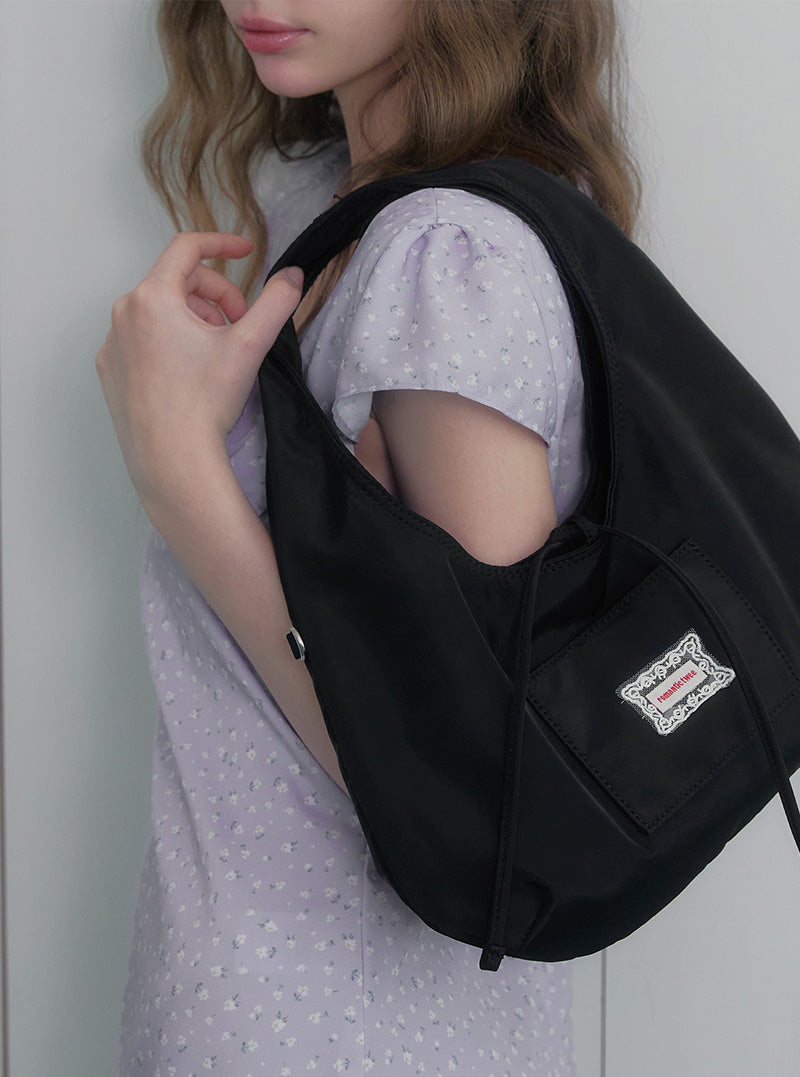 Eron pocket nylon shoulder bag