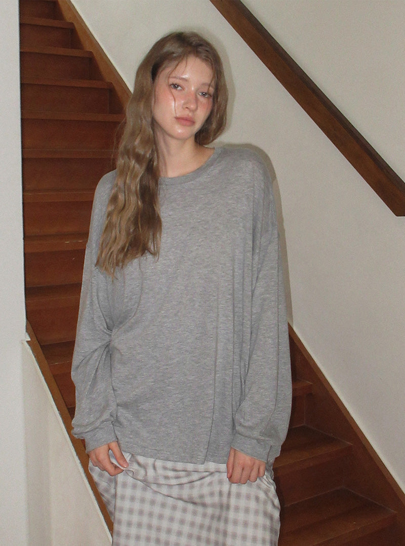 Forel modal oversized long sleeve T-shirt