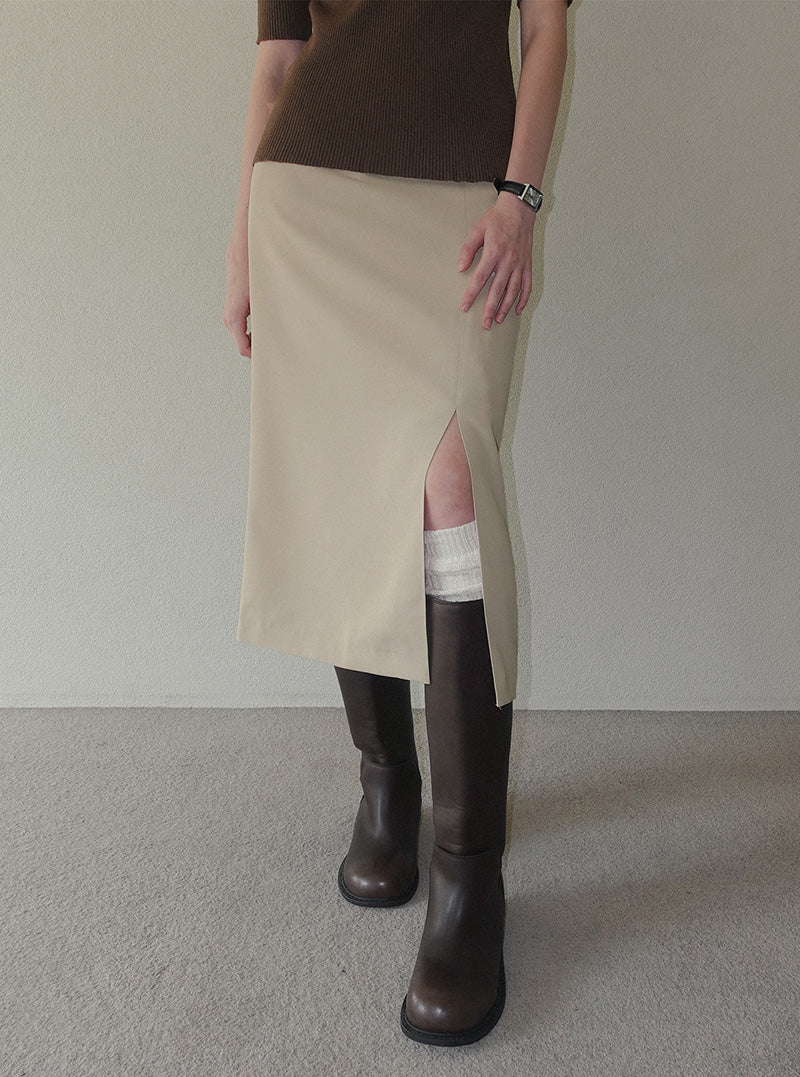 Sea slit long skirt