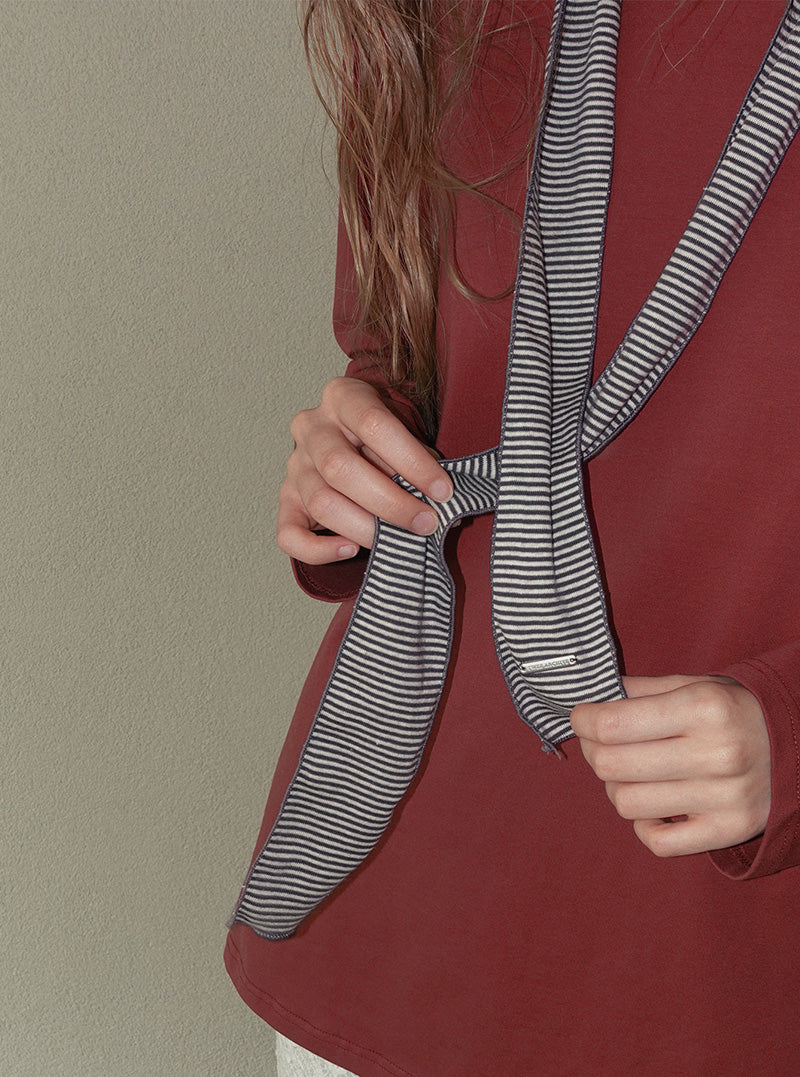 Belli stripe long muffler