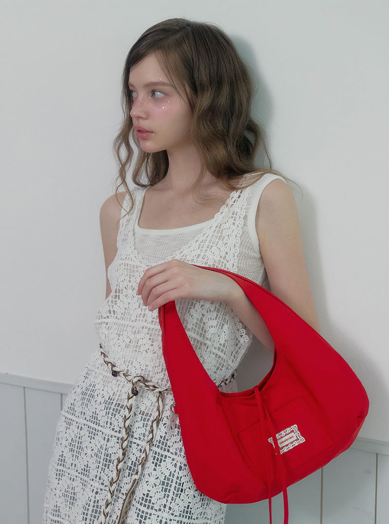 Eron pocket nylon shoulder bag