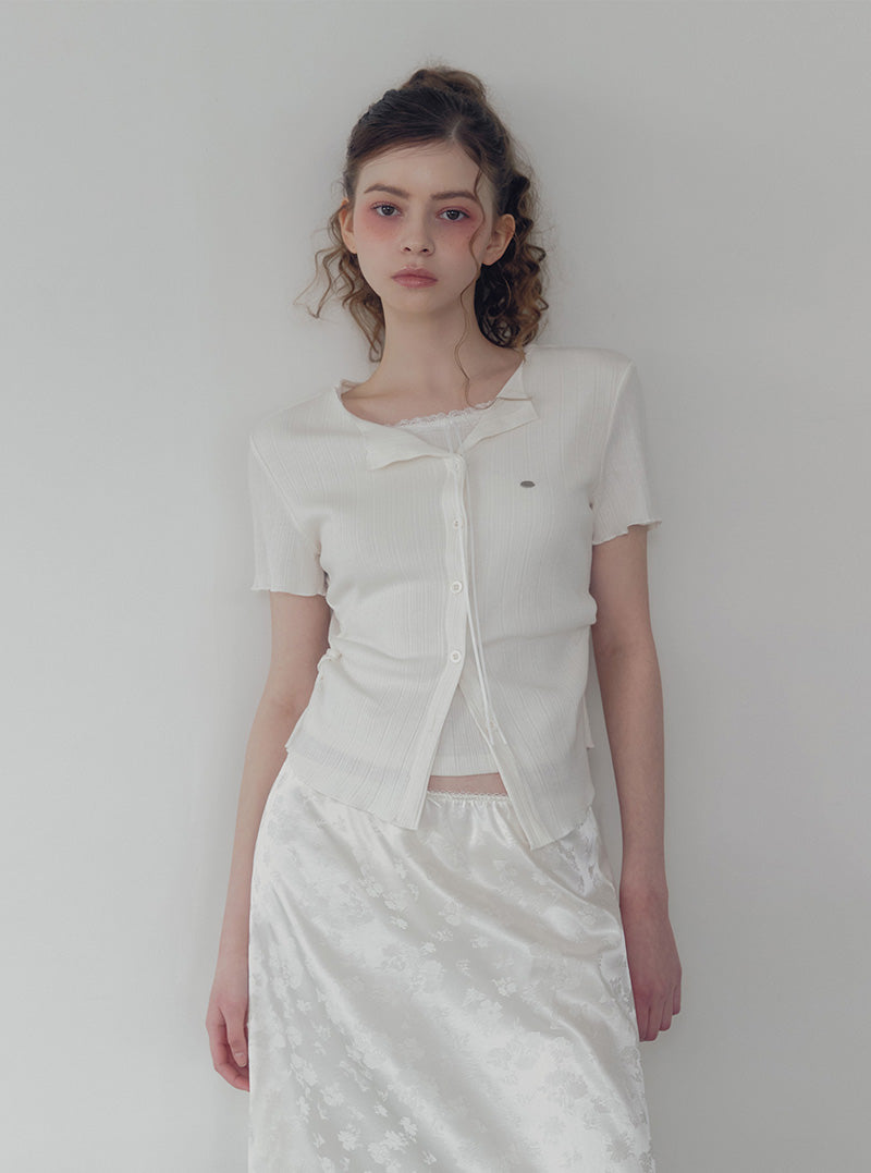Poiner Layered Ribbed Short-Sleeve T-Shirt
