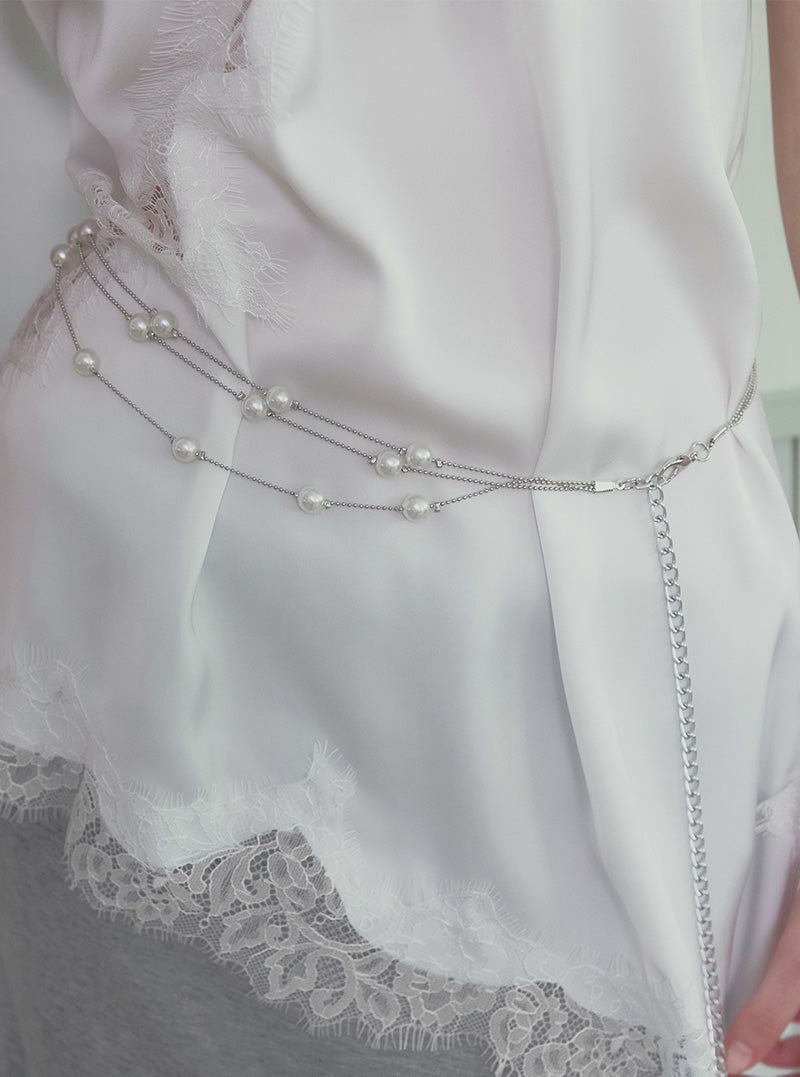 Comit pearl double chain belt