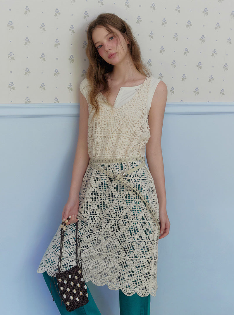 Ifen net crossbody bag