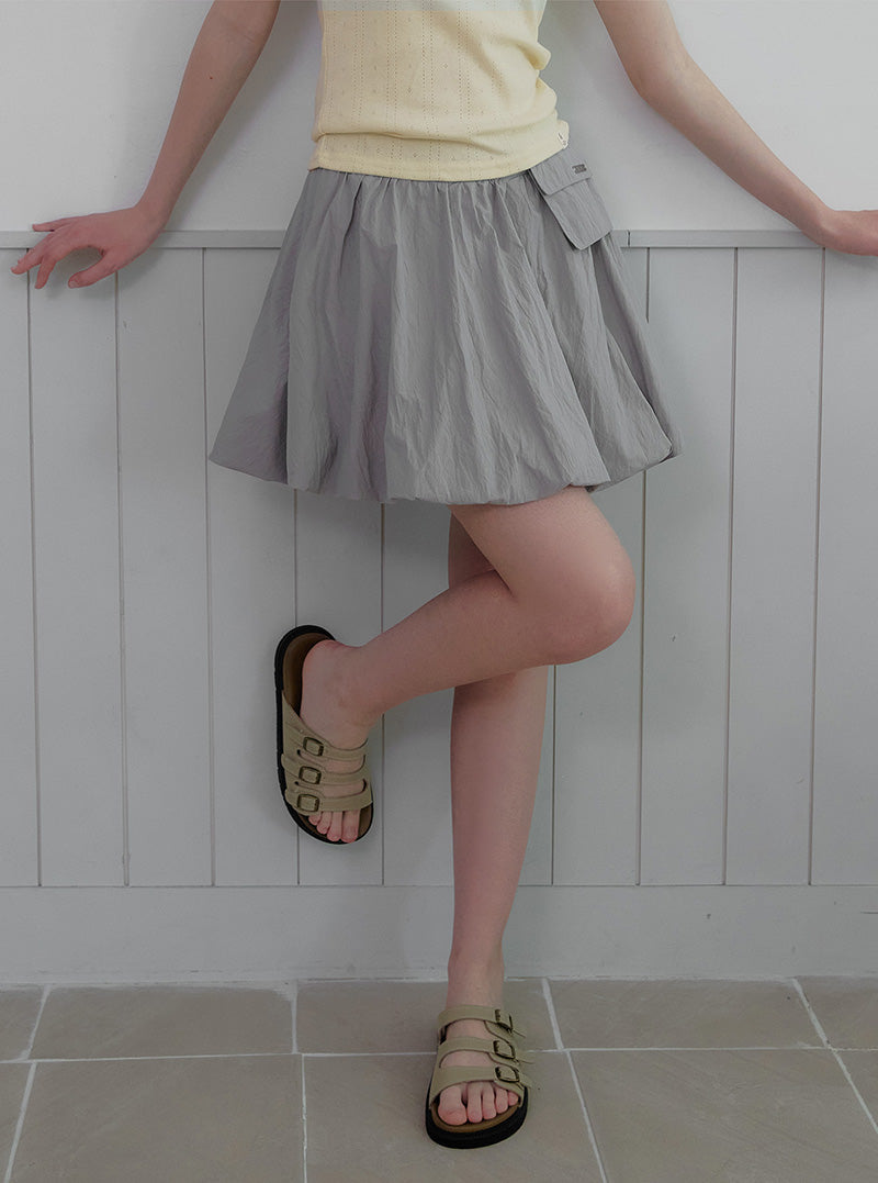 Riin pocket balloon mini skirt