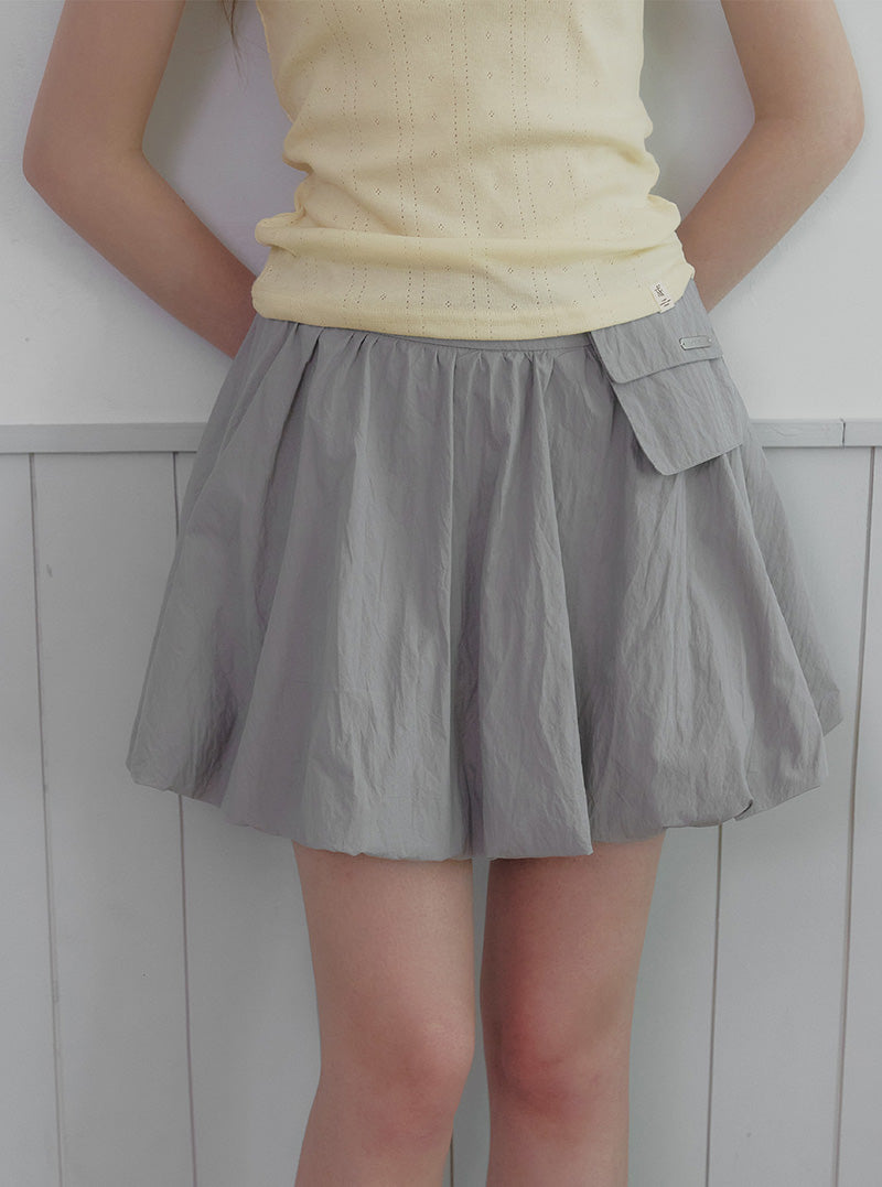 Riin pocket balloon mini skirt