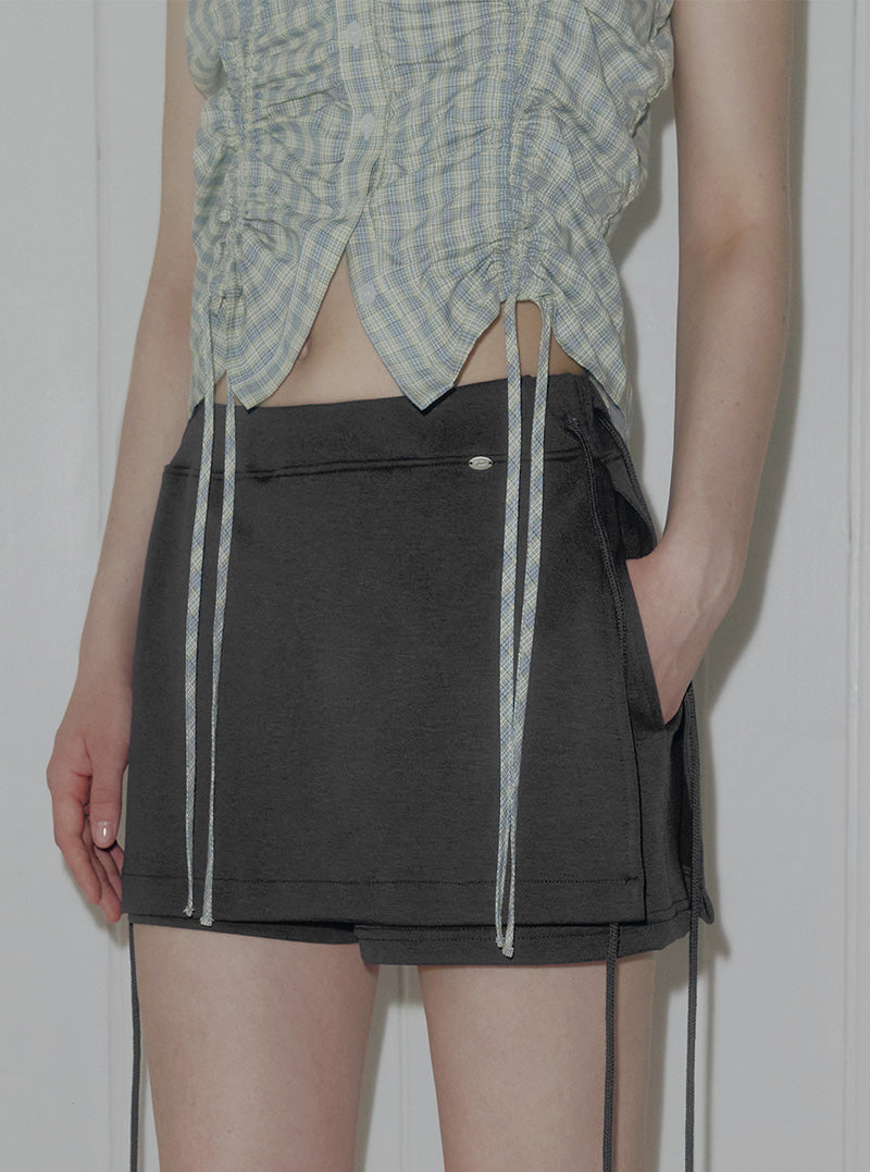 Ez strap mini skirt pants