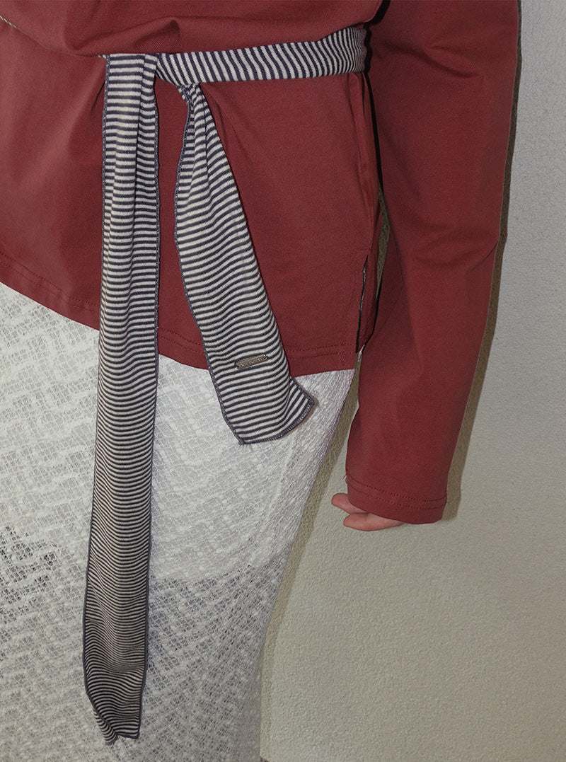 Belli stripe long muffler