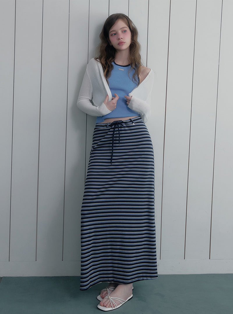 Lune crop knit bolero cardigan