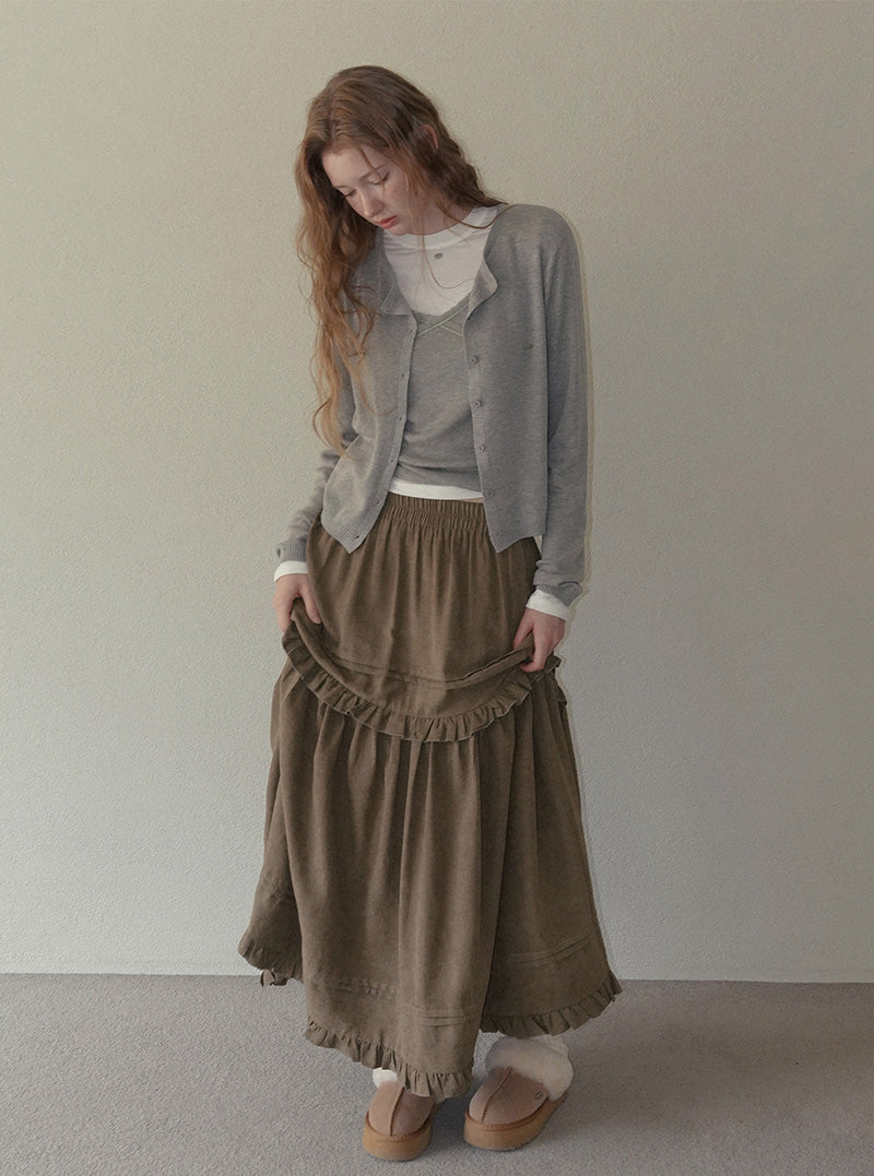 Tilder lace sleeveless cardigan set