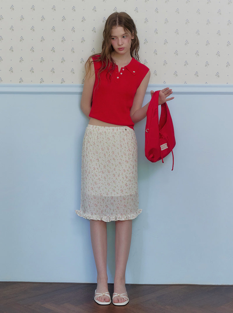 Berun collar sleeveless knit
