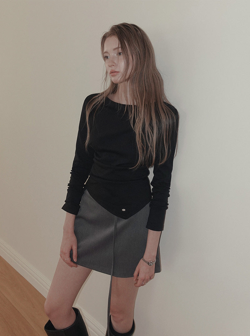 Elt basic belt mini skirt