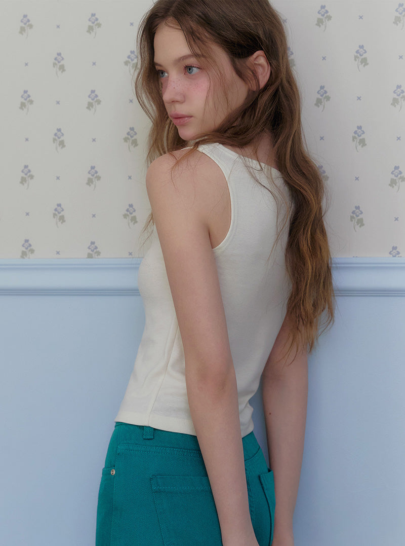 Noti button sleeveless