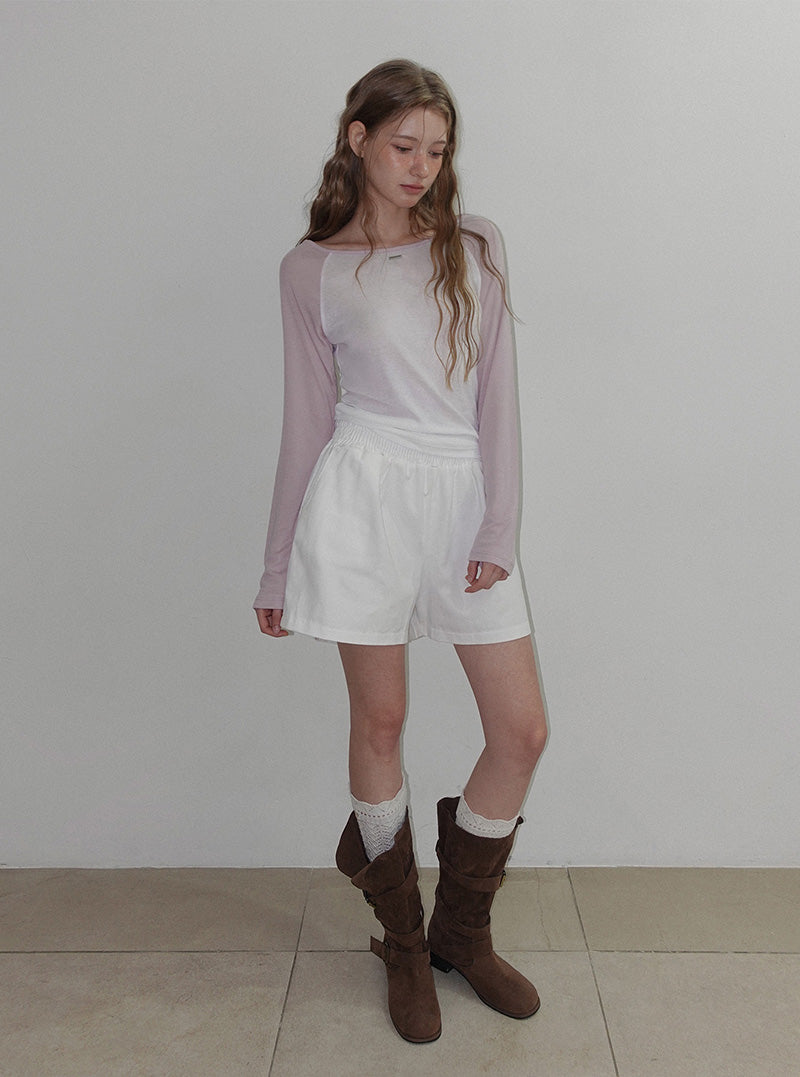 Kohin basic cotton shorts