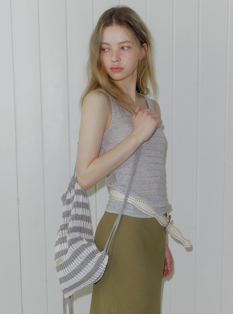 Cor pattern knit sleeveless