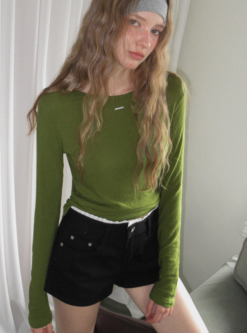 Newon lace cotton shorts