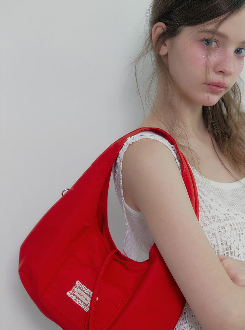 Eron pocket nylon shoulder bag
