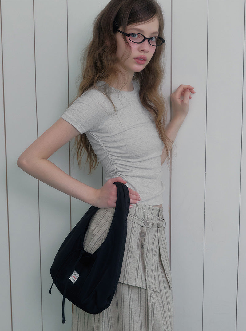 Eron pocket nylon shoulder bag