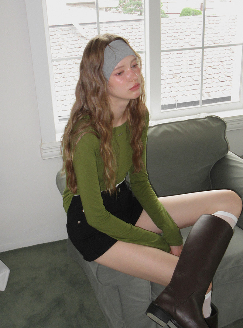 Purve round neck long sleeve T-shirt