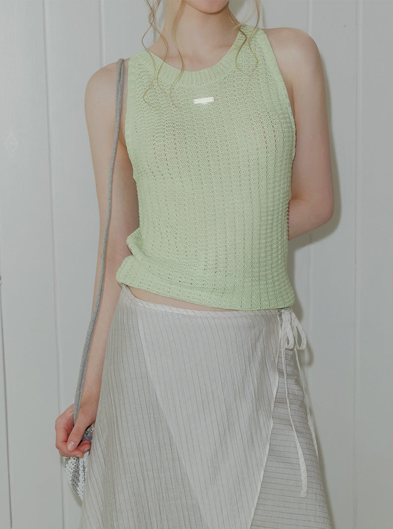 Uff halter neck knit sleeveless