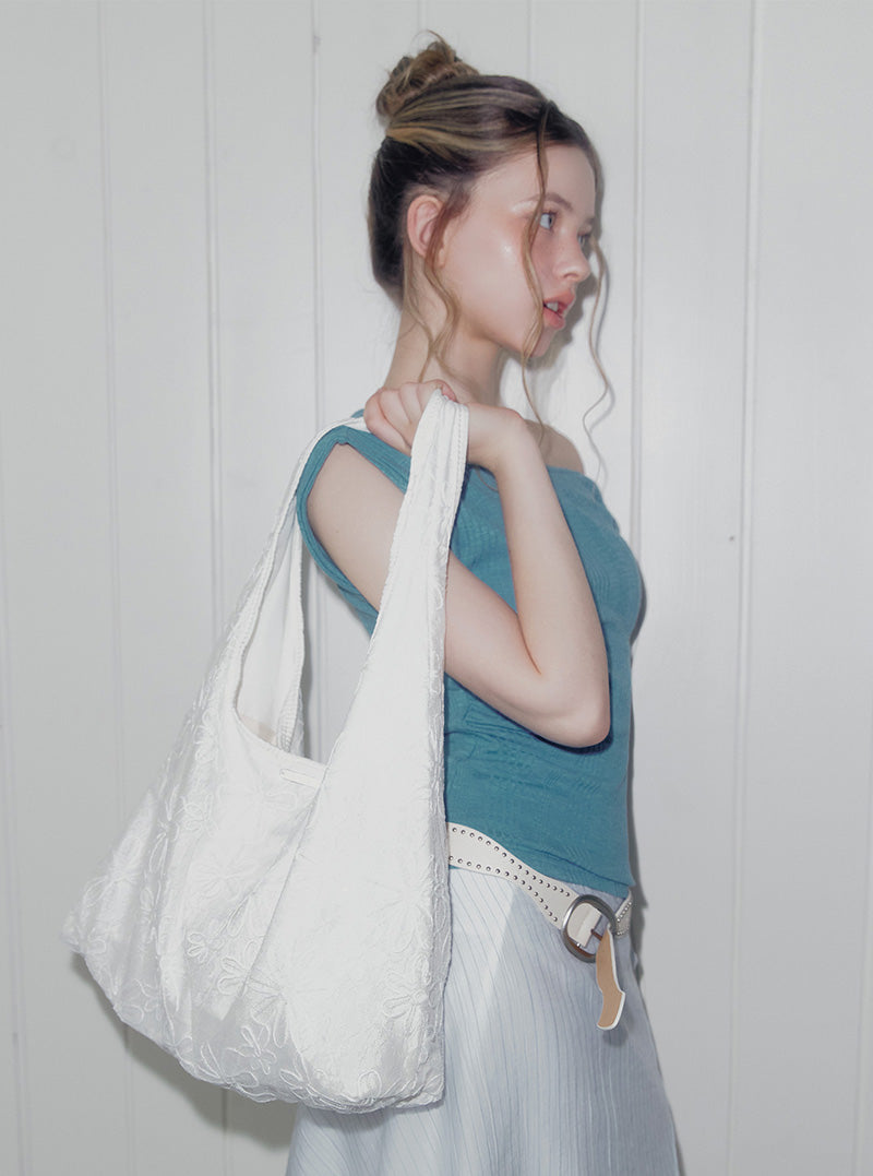 Koto beads flower shoulder bag