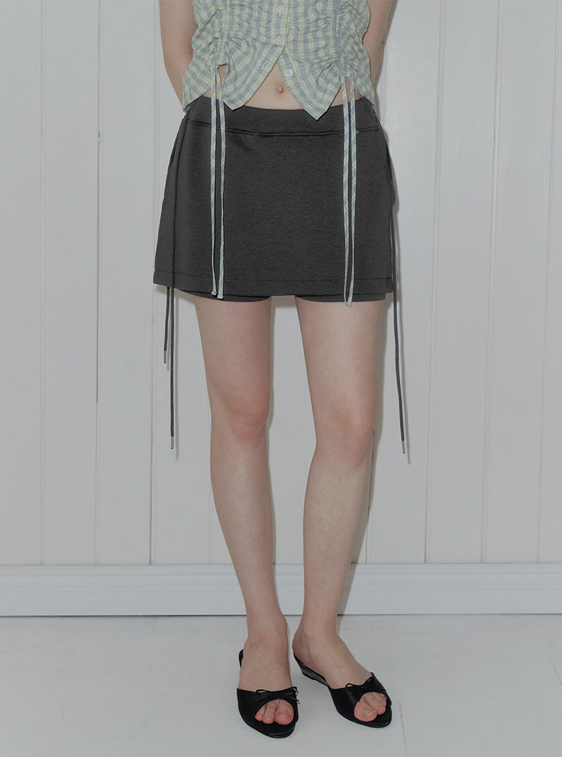 Ez strap mini skirt pants