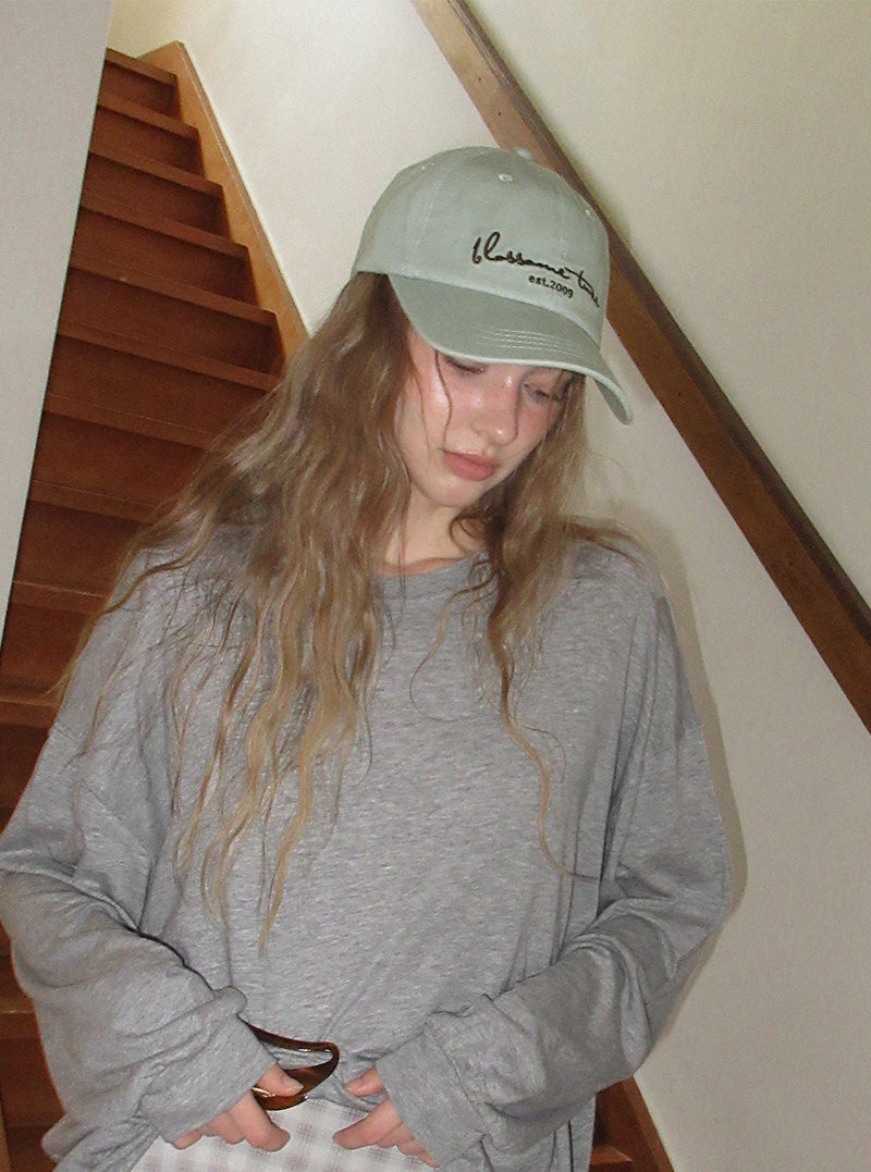 Hepin pigment lettering ball cap