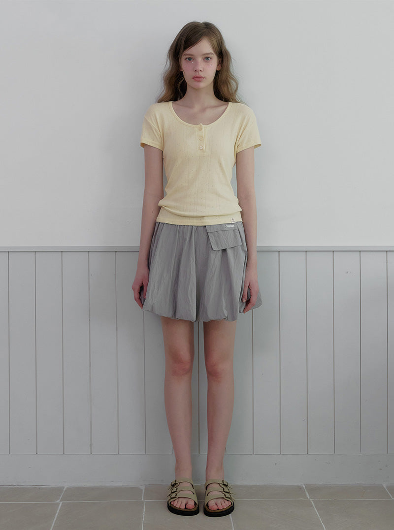 Riin pocket balloon mini skirt