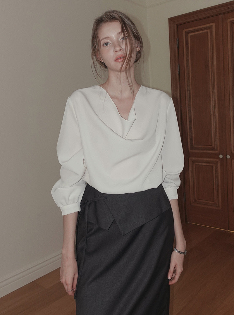 Renk layered strap maxi long skirt