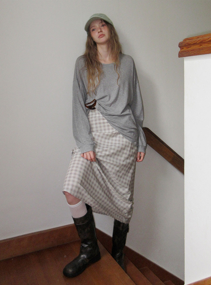 Forel modal oversized long sleeve T-shirt