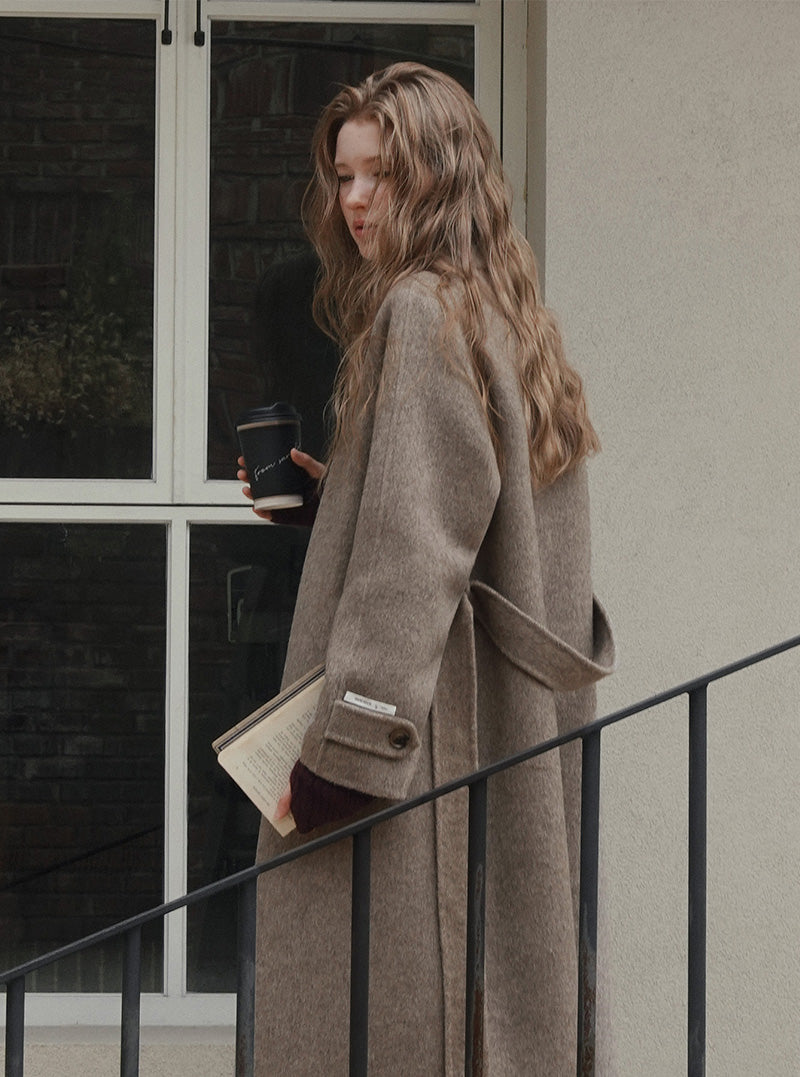 Poiden balmacaan handmade long coat (strap set)