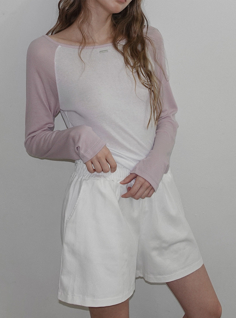 Kohin basic cotton shorts