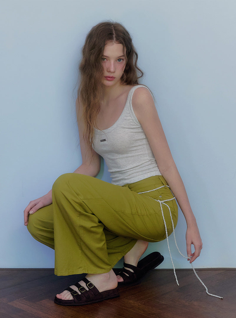 Mevil basic color sleeveless