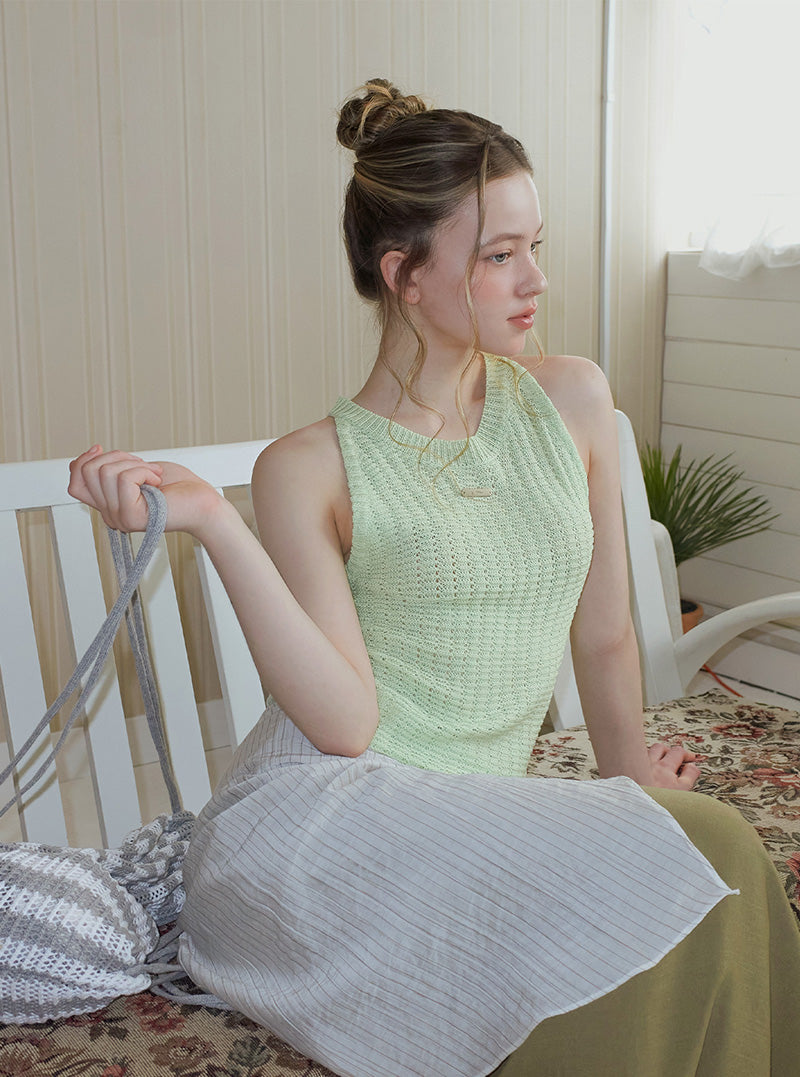 Uff halter neck knit sleeveless