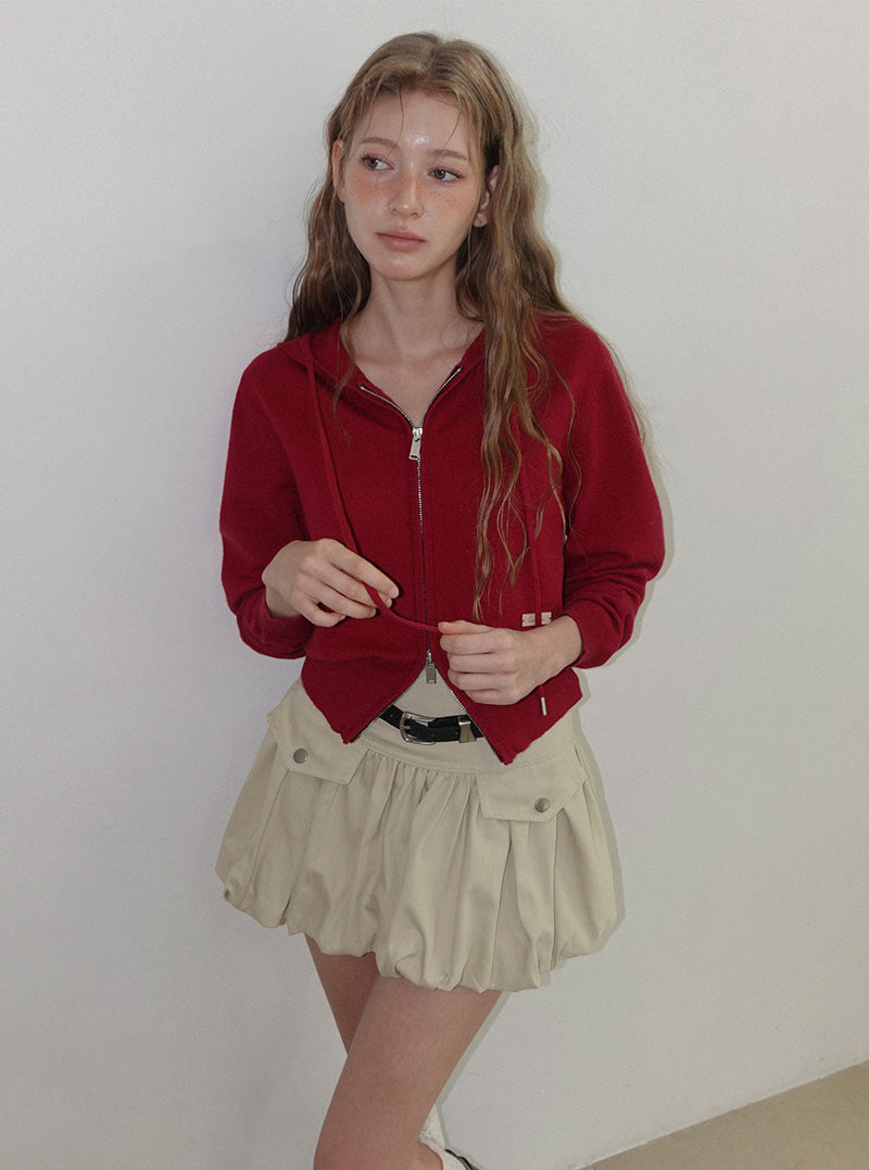 Konk pocket balloon mini skirt belt set