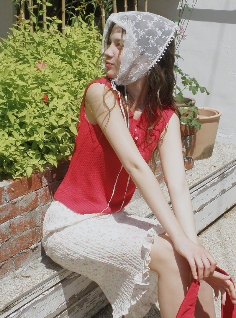 Berun collar sleeveless knit