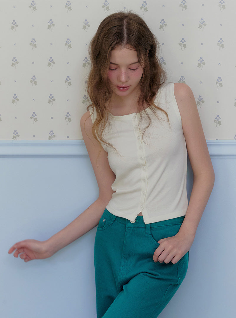 Noti button sleeveless